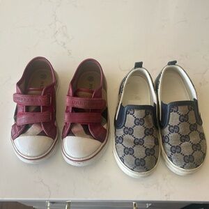 Gucci & Burberry toddler shoes! They have lots of life left on them!